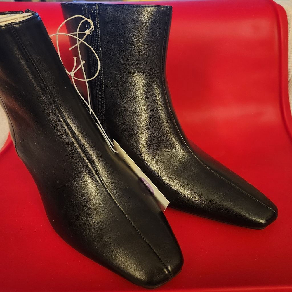 A New Day Black Tigris Ankle Boots - Picture 2 of 9